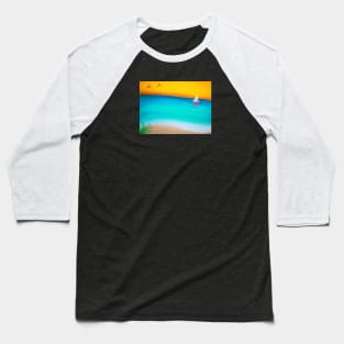 Beach landscape painting Baseball T-Shirt